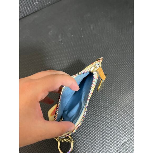 Y2K Dooney & Bourke Clutch Change Purse‎ Heart Key Chain & Hang Tag - Picture 7 of 9